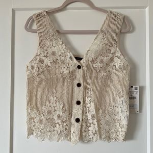 Zara lace vest camisole